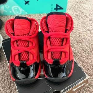 Reebok Kids Red and Black Sneakers